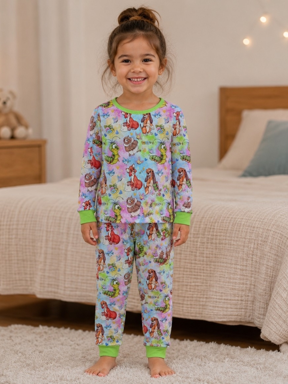 Fox And The Hound Bamboo Pajama Set NWOT
